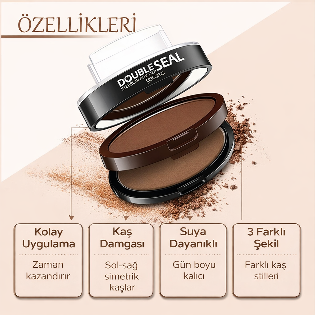 DoubleSeal Suya Dayanıklı Kaş Damga Seti – Pratik, Kalıcı ve Doğal Görünüm