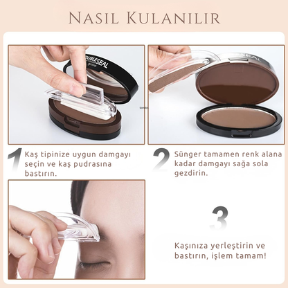 DoubleSeal Suya Dayanıklı Kaş Damga Seti – Pratik, Kalıcı ve Doğal Görünüm